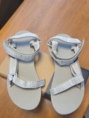 Teva Light Gray Women's Adjustable Strap Sandals